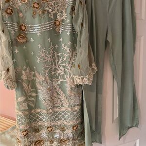 Elegant Embroidered Women's Outfit